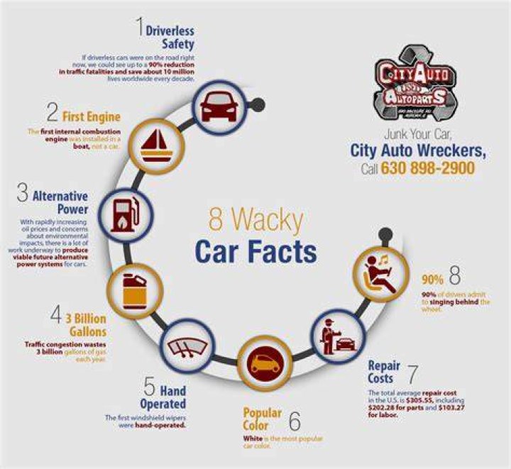 8 Wacky Car Facts Shared Info Graphics