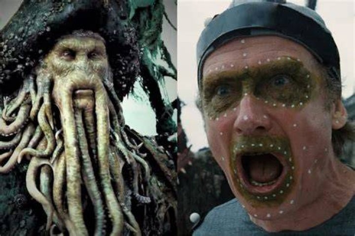 Anthony Hopkins as Davy Jones in Pirates of the Caribbean Film Series (1993-2007)