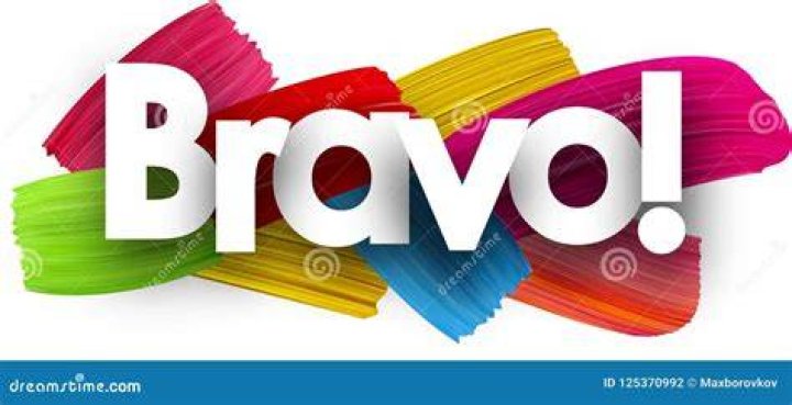 Bravo poster with brush strokes Royalty Free Vector Image