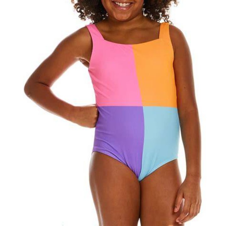 ColorBlocked TieShoulder Swimsuit for Girls Old Navy Women