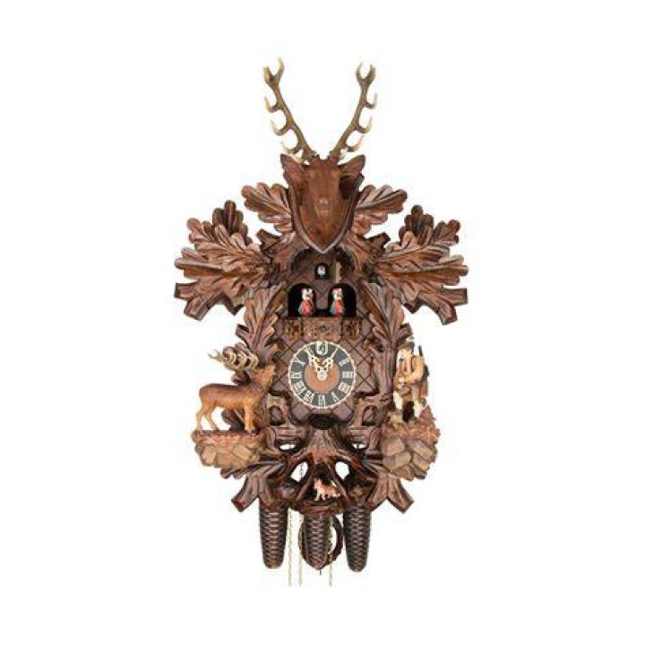 Cuckoo Clock 8Day with Stag, Pheasant, & Rabbit Schneider