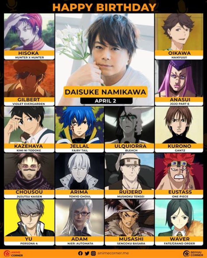 Daisuke Namikawa as Anasui in Dio and Giorno goes to Disneyworld