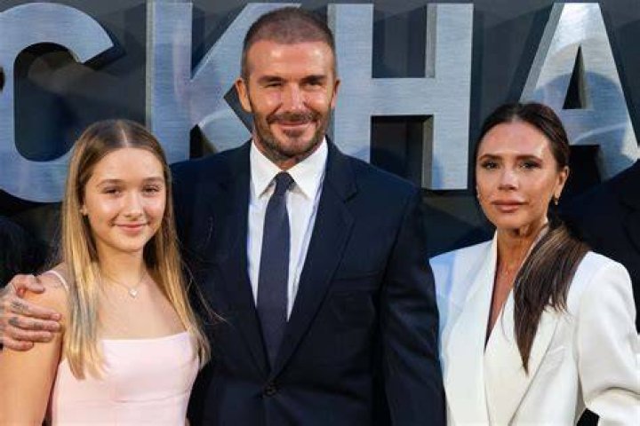 David Beckham and Daughter Harper Dress Up for Night Out in Italy Photo