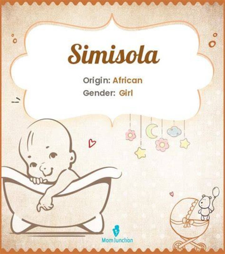 Explore Simisola Meaning, Origin & Popularity