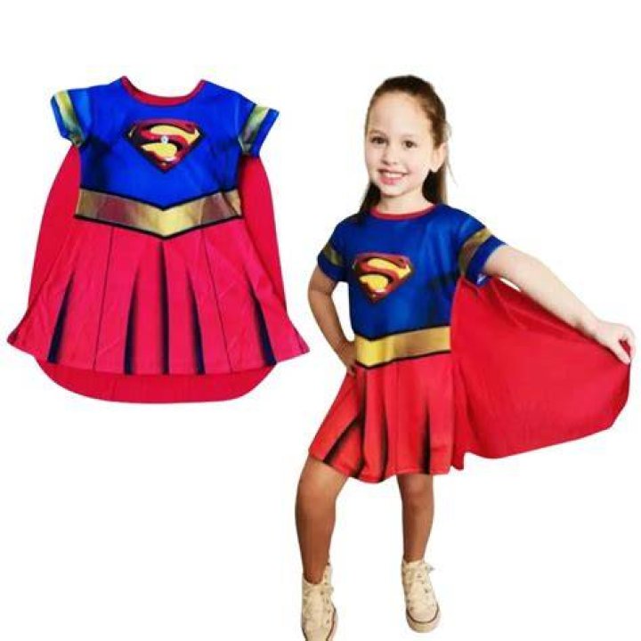 Fantasia infantil supergirl Kids Supergirl Tutu Costume