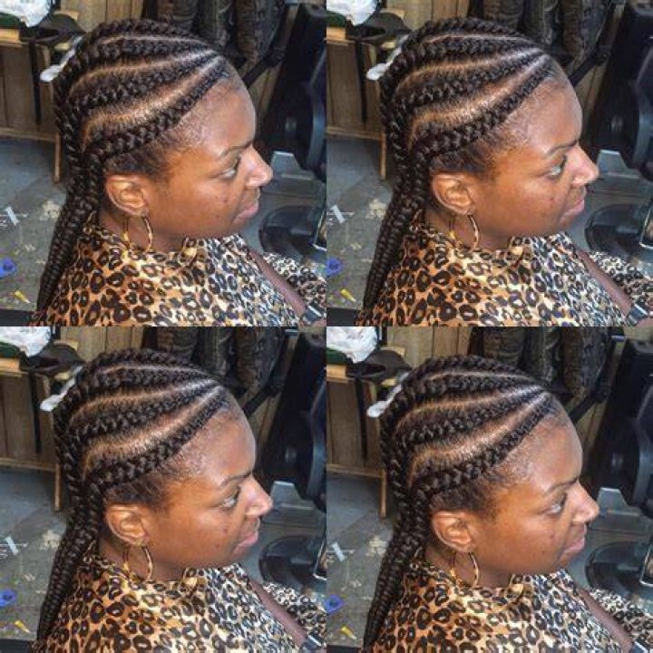 Feeding cornrows done by Jackiesoulchic
