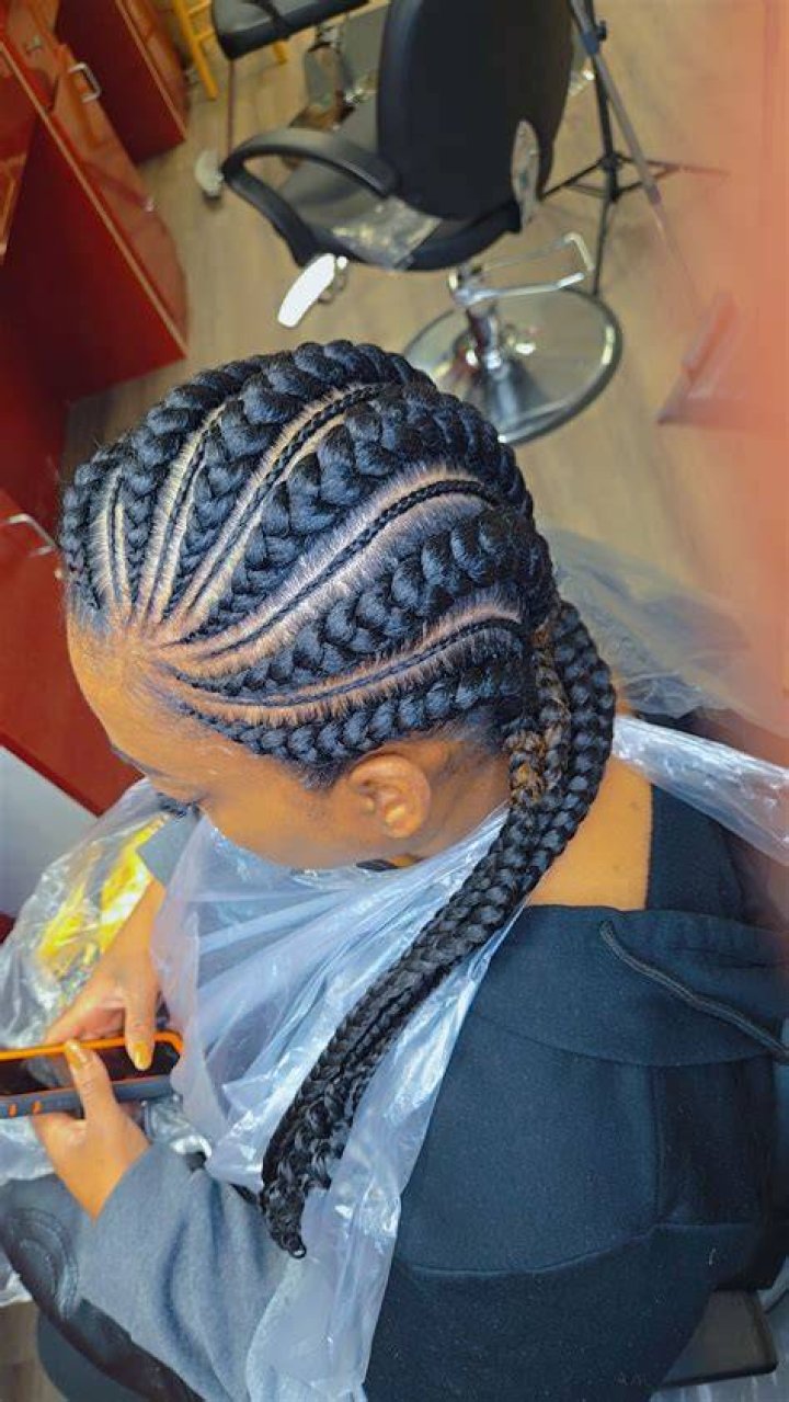 Feeding cornrows Feeding cornrows, Braids, Cornrows