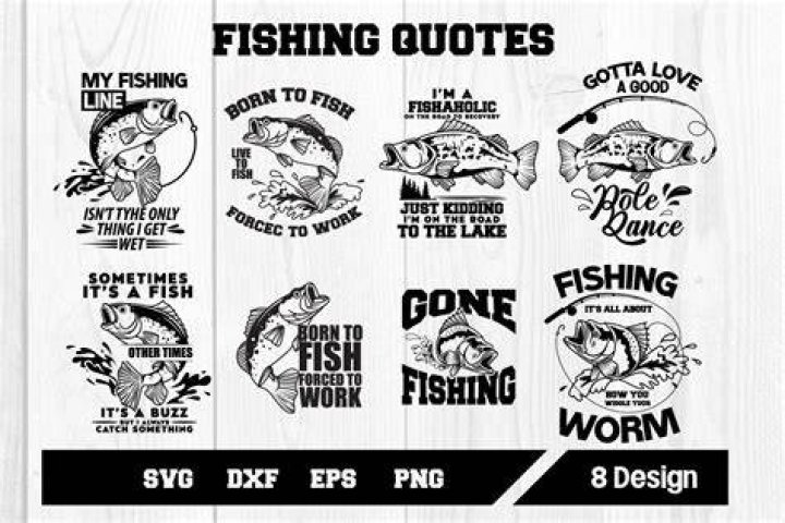 Fishing Quote Design 640748 Vector Art at Vecteezy