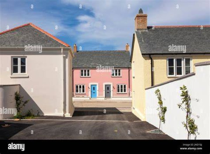 Houses on the Nansledan 540 acre new build housing project at Newquay