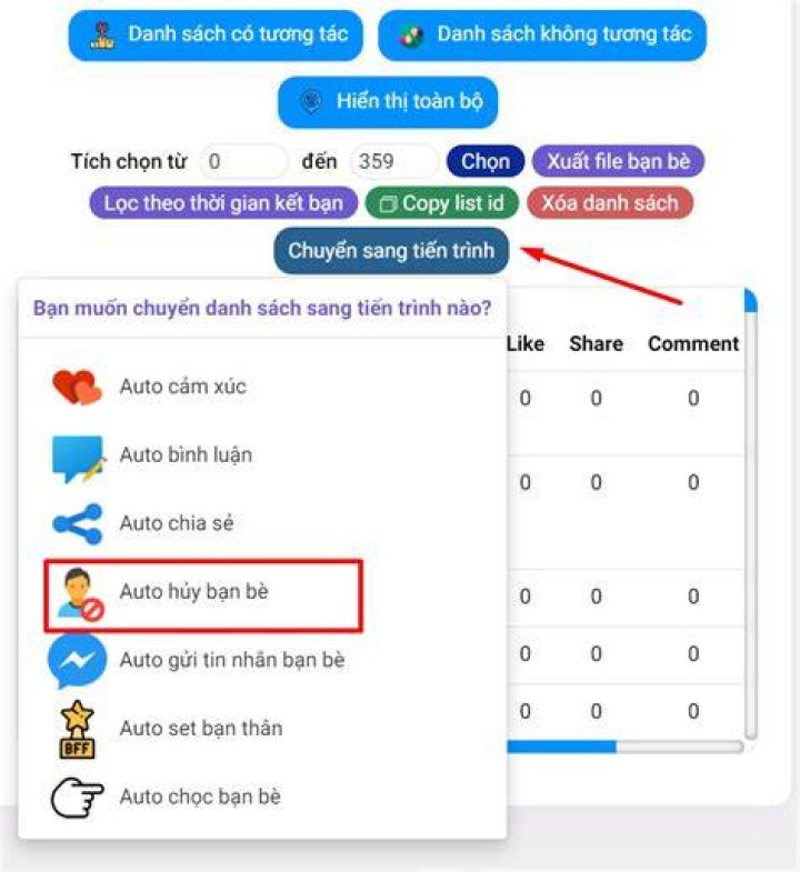 Hướng dẫn lọc bạn b&egrave; kh&ocirc;ng tương t&aacute;c để cải thiện tương t&aacute;c tr&ecirc;n