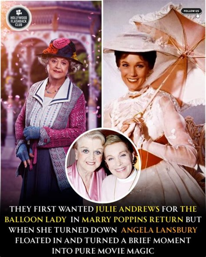 Julie Andrews as The Balloon Lady in Mary Poppins Returns