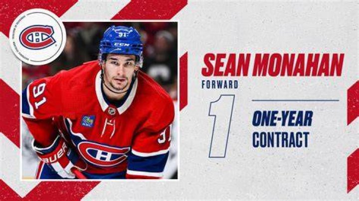Montreal Canadiens sign Sean Monahan to oneyear extension Daily Faceoff