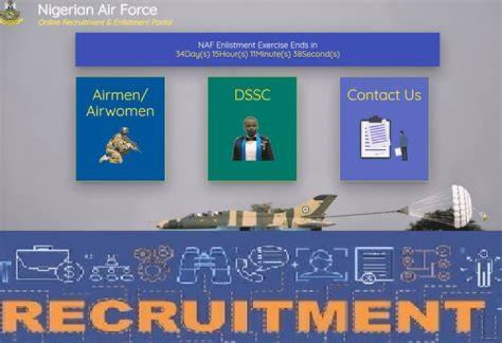 Nigerian Air Force Recruitment 2024/2025 NAF Application Form Portal