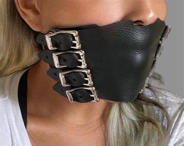 Panel Gag With Buckles Soft Leather black Silicone Ball Etsy