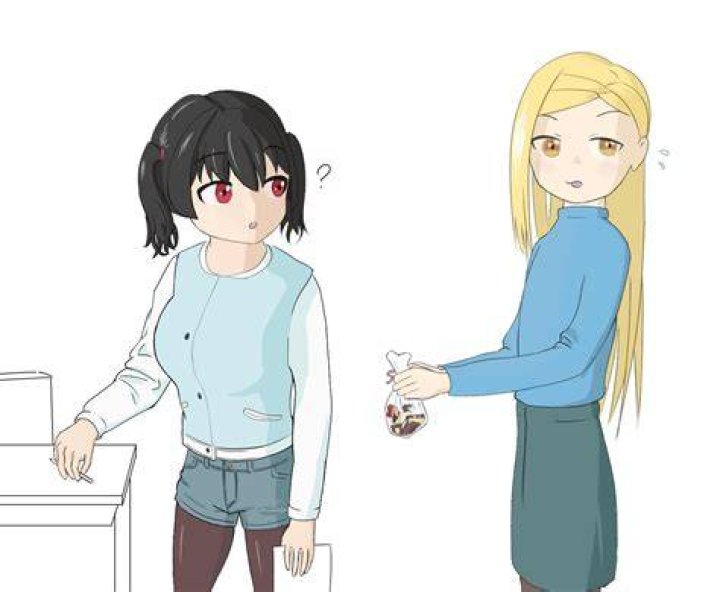 sasaki kanna and lady flat chest (gaki kyonyuu) drawn by kaedeko