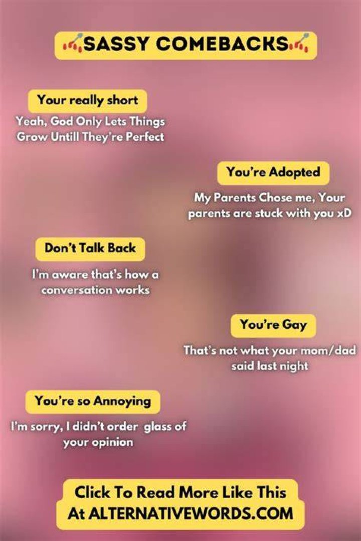 Sassy Comebacks!