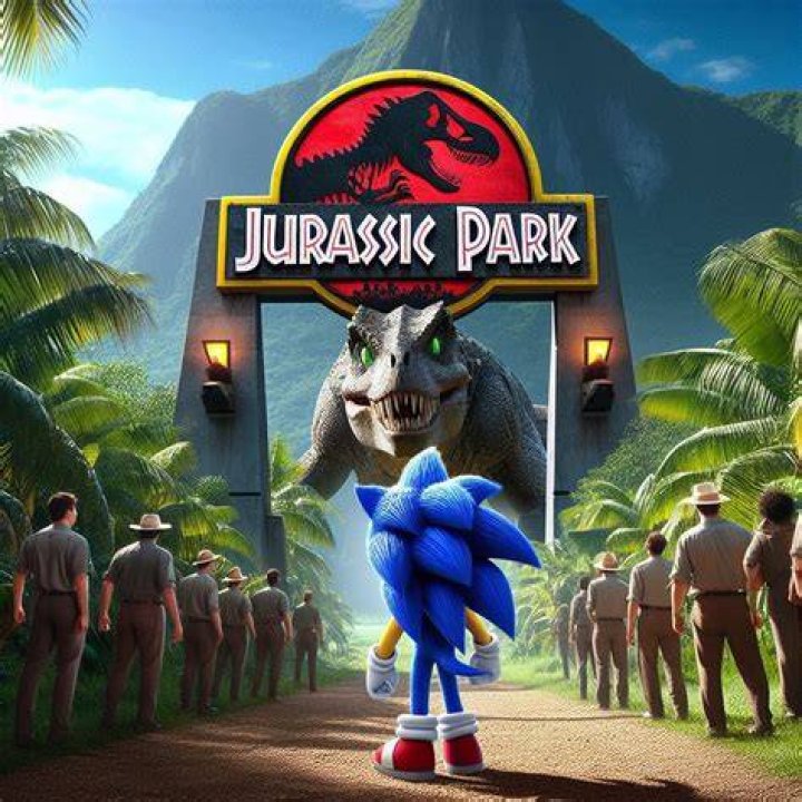 Sonic in Jurassic Park (Version 8)