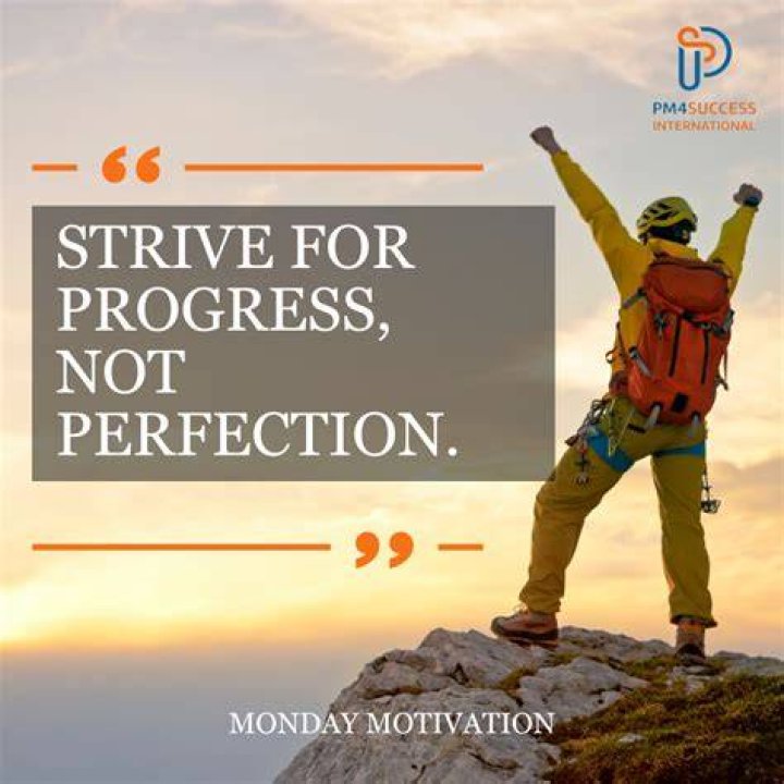 Success is not about perfection. It's about
