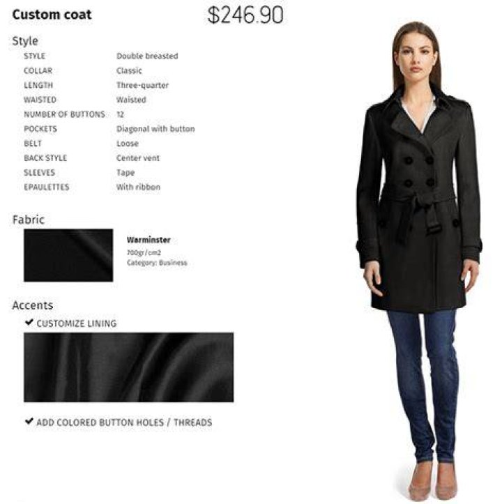 Sumissura MadetoMeasure Coat Elle Blogs