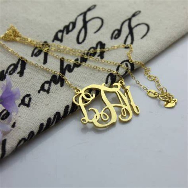 Taylor Swift Monogram Necklace 18ct Gold Plated