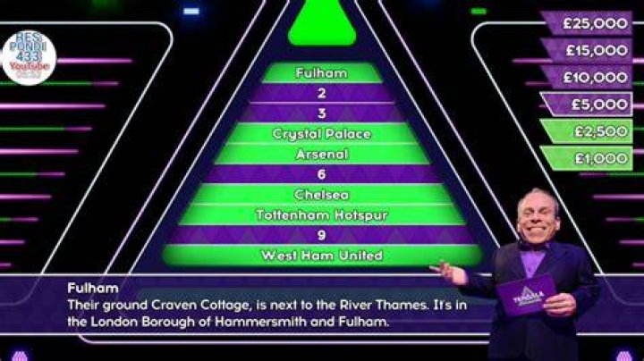 TENABLE QUIZ London Football Teams In The Top Two Leagues 2017 YouTube