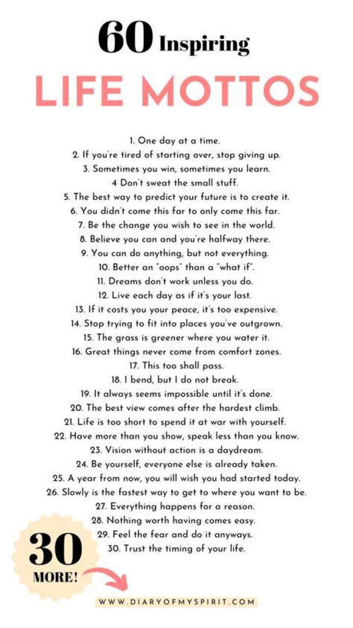 The Greatest Mottos That Inspire And Empower