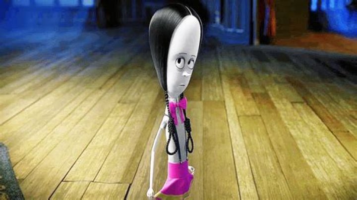 Wednesday Addams as Pink Hater in Sort by Tropes