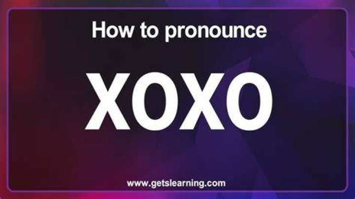 xoxo meaning and pronunciation YouTube